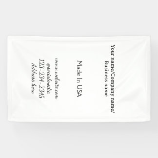 Banderoles simple minimal ajoutez votre logo/design ici entre