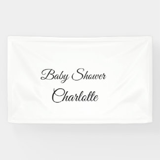 Banderoles SIMPLE MINIMAL.CUTIE AJOUTER NOM BÉBÉ Baby shower