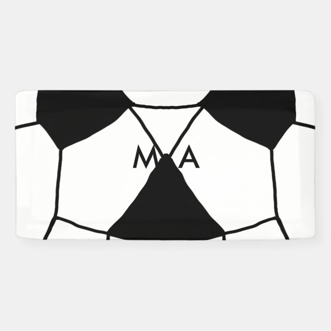 Banderoles Simple monogramme ajouter votre nom lettre man min (Horizontal)