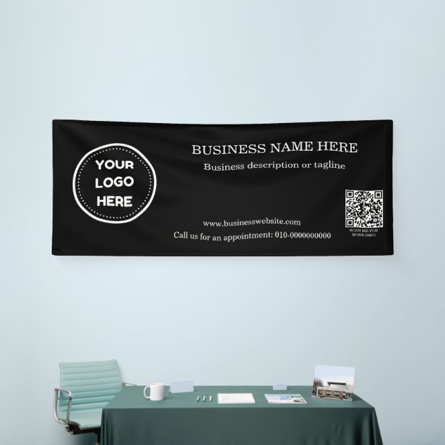 Banderoles Simple Rectangle de code QR Business Indoor Outdoo (Salon professionnel)