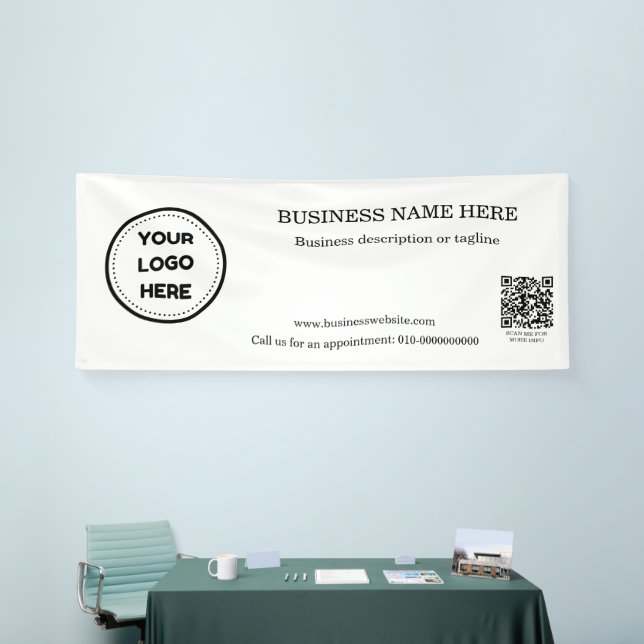 Banderoles Simple Rectangle de code QR Business Indoor Outdoo (Salon professionnel)