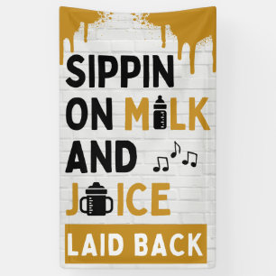 Banderoles Sirote du Lait et du Jus Or & Noir Hip Hop
