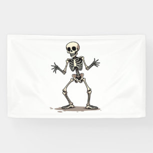 Banderoles Skeleton Doing Dab - Drôle Halloween Dance Shi