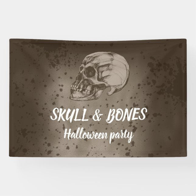 Banderoles Skull & Bones Halloween (Horizontal)