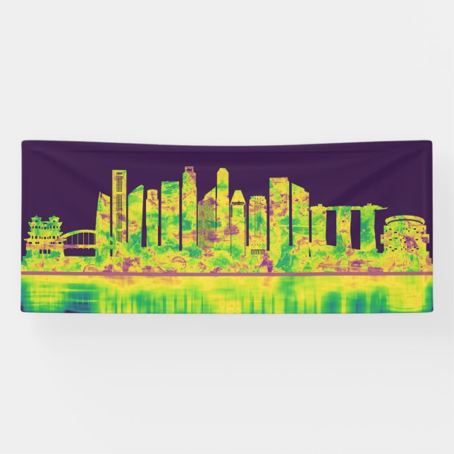 Banderoles Skyline de Singapour (Horizontal)