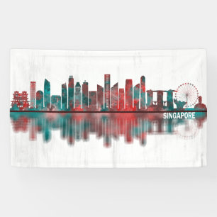 Banderoles Skyline de Singapour