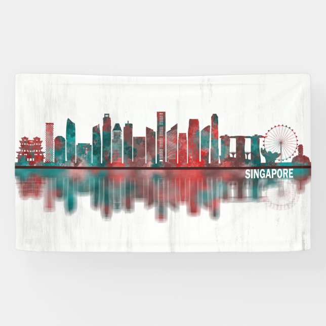 Banderoles Skyline de Singapour (Horizontal)