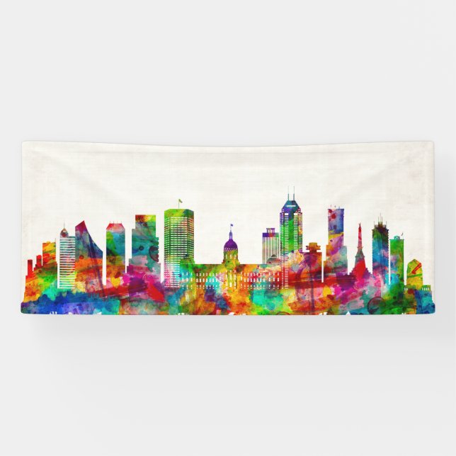 Banderoles Skyline Indianapolis (Horizontal)