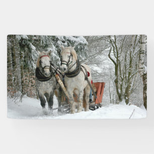 Banderoles Sleigh Ride in Winter Wonderland