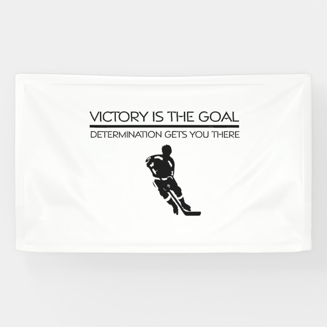 Banderoles Slogan SUPÉRIEUR de victoire d'hockey (Horizontal)