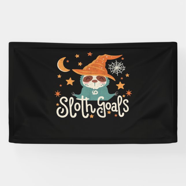 Banderoles Sloth Halloween Objectifs T-shirt classique (Horizontal)