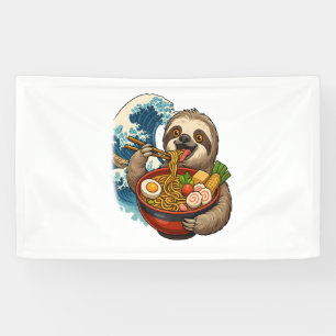 Banderoles Sloth Mange Japonais Ramen