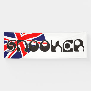 Banderoles SNOOKER police moderne et drapeau de prise union +
