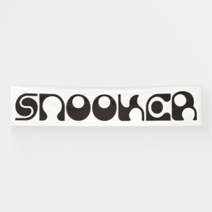 Banderoles SNOOKER police moderne + vos idées