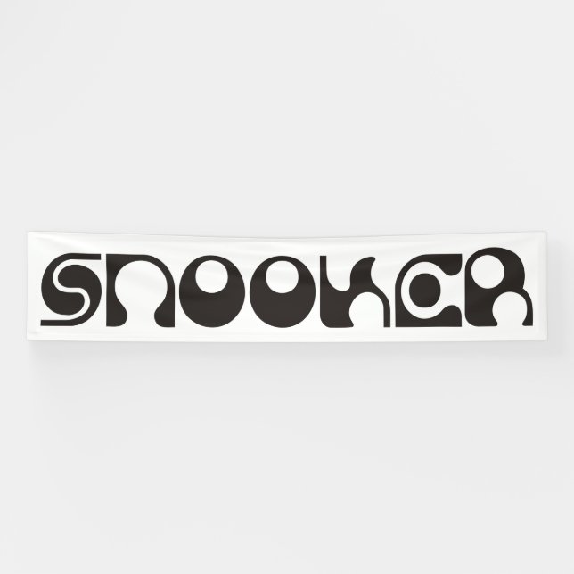 Banderoles SNOOKER police moderne + vos idées (Horizontal)