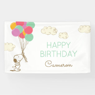 Banderoles Snoopy et Ballons Anniversaire