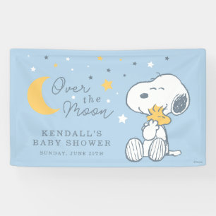 Banderoles Snoopy & Woodstock Baby Shower Sous la Lune