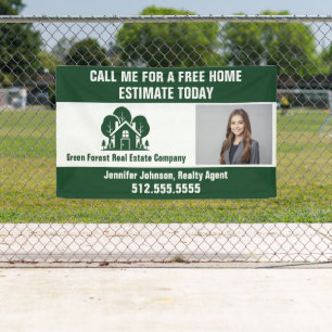 Banderoles Société immobilière Marketing Green Forest Home