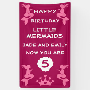 Banderoles Soeurs jumelles Mermaid