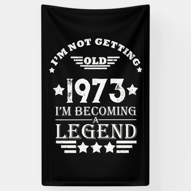 Banderoles Soirée de 50 ans vintage personnalisée (Vertical)