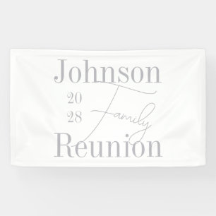 Banderoles Soirée de réunion familiale moderne minimaliste pe