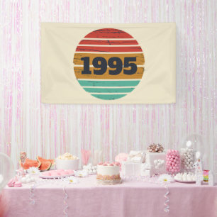 Banderoles Soirée personnalisée de trente vintages 30e annive