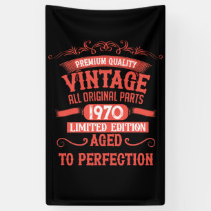 Banderoles Soirée personnalisée vintage de 55 ans