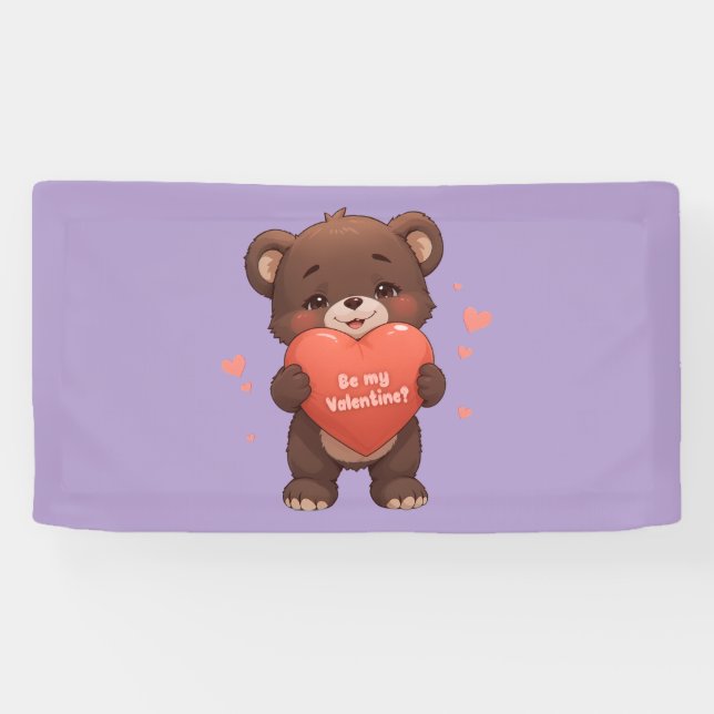 Banderoles Sois ma Saint Valentin ? (Horizontal)