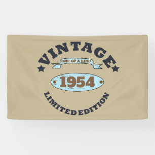 Banderoles Soixante-dix ans vintages personnalisés 70e annive