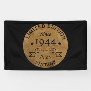 Banderoles Soixante-dix vintages fête du 80e anniversaire
