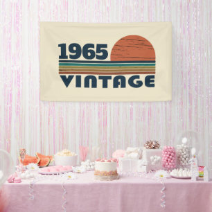 Banderoles Soixante vintage 60e anniversaire personnalisée