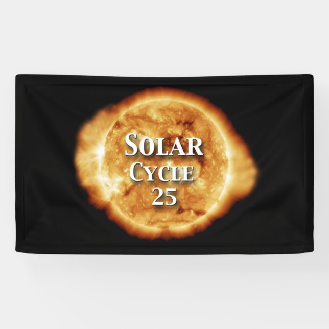 Banderoles Solaire Cycle 25 Soleil actif (Horizontal)