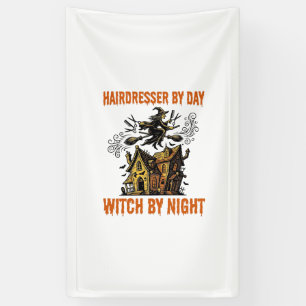 Banderoles Sorcière Coiffeuse Halloween Vintage Chemise de Sa