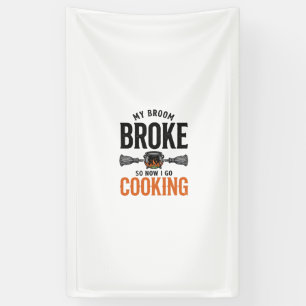 Banderoles Sorcière cuisine mon balai cassé drôle vintage_1