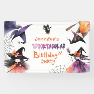Banderoles Sorcières d'Halloween Spooktacular fête d'annivers