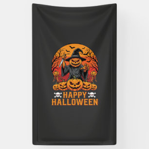 Banderoles Souris de citrouille effrayante Bonne fête d'Hallo