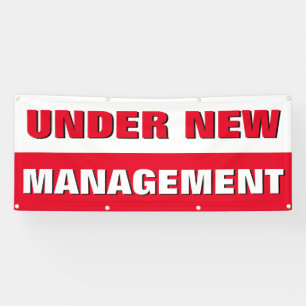 Banderoles Sous la nouvelle gestion Petite entreprise