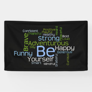 Banderoles SOYEZ vous-même nuage inspiré de mot