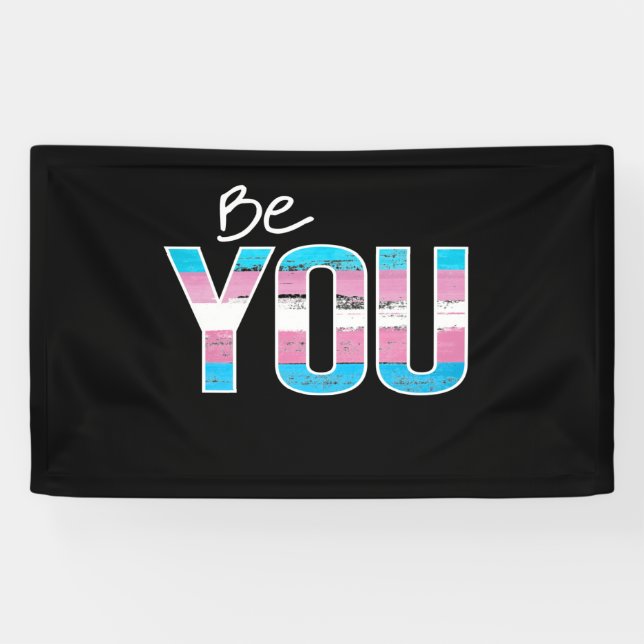 Banderoles Soyez Vous - Trans -blanc (Horizontal)