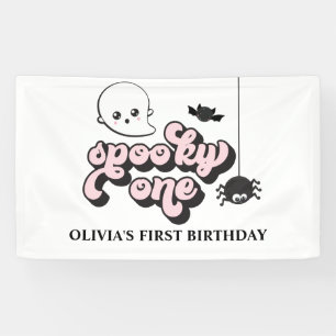Banderoles Spooky One Halloween 1er Anniversaire