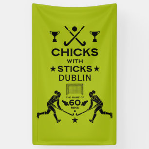 Banderoles Sport de hockey sur gazon féminin