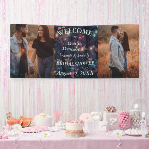 Banderoles Spray Floral Brunch et Fête des mariées Bubbly Bie