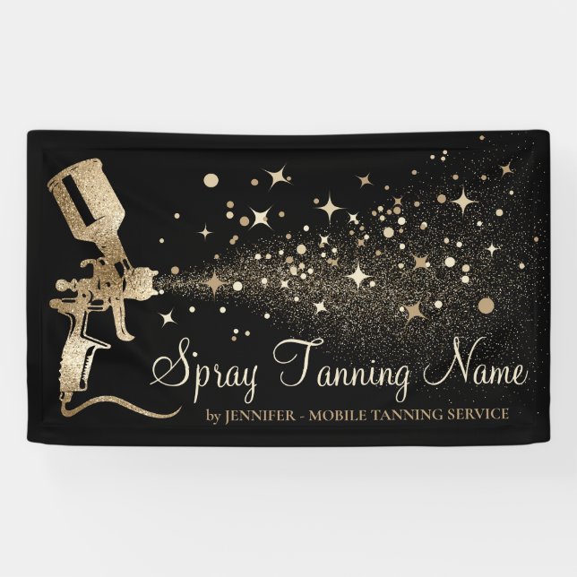 Banderoles Spray Mobile bronzage bronzage bronze été (Horizontal)