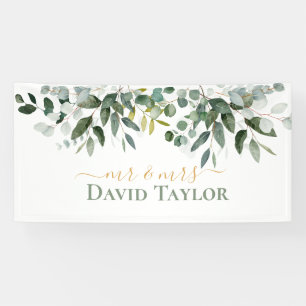 BANDEROLES SPRING BEAUTY BOTANICAL VERT MARIAGE