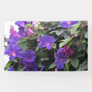Banderoles Spring Morning Glories en bleu