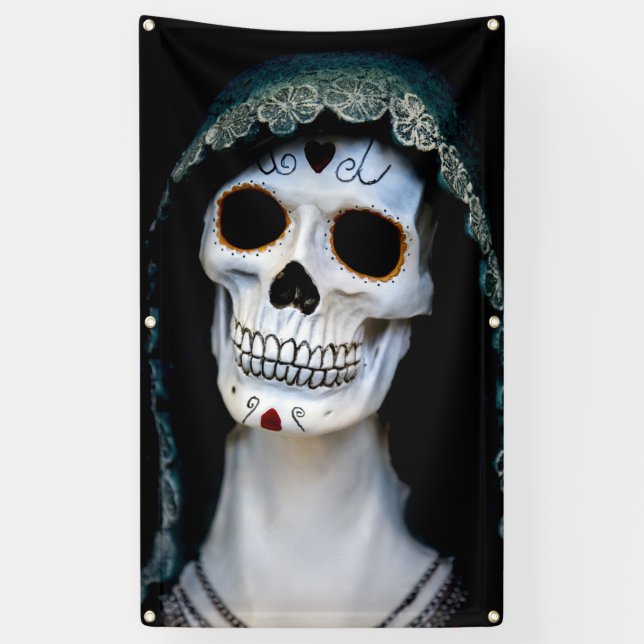 Banderoles Squelette d'Halloween (Vertical)