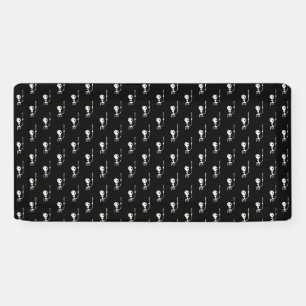 Banderoles Squelette d'Halloween avec épée