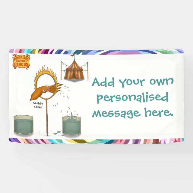 Banderoles Squirty squid (Horizontal)