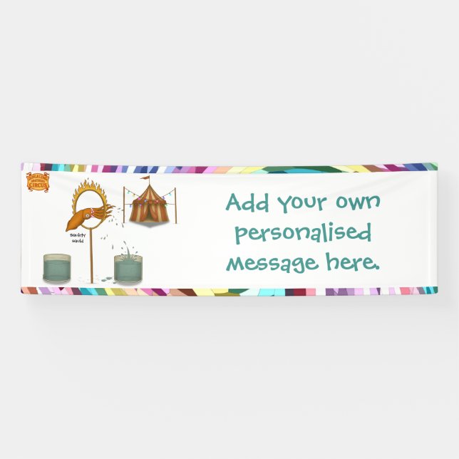 Banderoles Squirty squid (Horizontal)