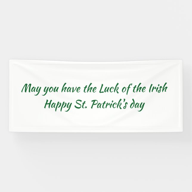 Banderoles St paddys day sign (Horizontal)